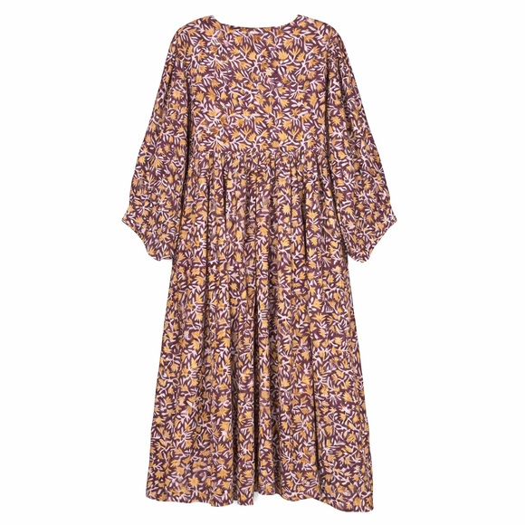 Daughters of India Kyra Dress Sumac Size 2XL Floral Cotton Boho - Picture 3 of 10